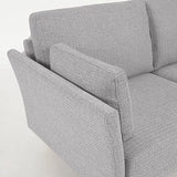 Kave Home - Canapé Gilma 2 Places Gris Clair avec Pieds Finition Naturelle 170 cm