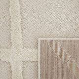 Paco Home Tapis Poils Longs Tapis De Salon Tapis Shaggy Aspect 3D Ethnique Boho Look Vintage Doux, Dimension:200x280 cm, Couleur:Crème 5