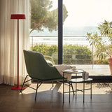 Tousmesmeubles Fauteuil avec accoudoirs Vert Gris Tissu/Métal - TEULAT Sadira - L 88 x l 84 x H 87 - Neuf
