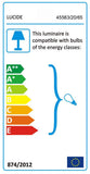 Lucide 45563/20/65 Lampe de Table, Verre, E27, 60 W, Fumé