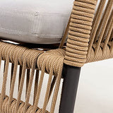 Kave Home - Canapé 2 Places Samanta en Corde Maron 133 cm