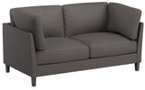 Marque Amazon - Rivet Midtown - canapé moderne à coussins amovibles, 174 cm, Charbon