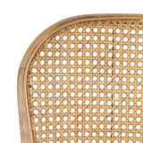 Tousmesmeubles Duo de Chaises Bois Naturel/Cannage - Brett - L 44 x l 41 x H 86 - Neuf