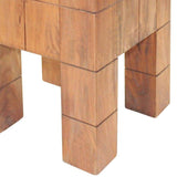 Tidyard Tabouret en Bois de Récupération Massif à La Main 28 x 28 x 40 cm