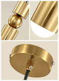 Hobaca® E27 LED Or Nordique Acrylique Lustre Luminaire Suspension Moderne Salle Manger Lustre Cuisine Lampe De Chevet De Chambre LumièRes Restaurant