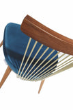 K&CO - Lot de 2 chaises Sixties Bleu Électrique