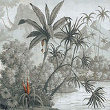 YFXGSTLI Tropical Feuilles De Banane Murale Papier Peint Paysage pour Salon Salle D'Étude Photo Papier Peint Peintures Murales W350xH256cm