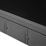Beliani Canapé 3 Places en Tissu Gris Clair Chesterfield BIG