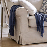 Loberon Fauteuil Folsom - pin, Lin - H/L/P env. 77/132 / 97 cm - Lin