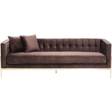 Canapé Loft marron 3 places Kare Design