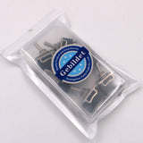Gebildet Interrupteur à Bascule AC125V 10A / AC250V 6A, SPST Métal Interrupteur à Levier, on/Off 2 Positions 2 Broches, pour Voiture Tableau de Bord Lumière (Pack de 6, Noir)