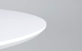 Tenzo 3211-910 Taco Designer Table Salle à Manger Ovale, Blanc, MDF, H 74 x 160 x 110 cm (HxLxP)