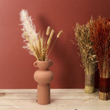 Paris Prix - Vase avec Anse Déco Arty 25cm Terracotta
