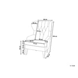 Fauteuil en Velours Bleu foncé Alta