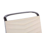 CLP Chaise De Bureau Batley avec roulettes en Similicuir Ou Cuir I Fauteuil Bureau Réglable avec Accoudoirs I Fauteuil De Direction Ergonomique, Couleur:crème, matière:Similicuir