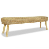Festnight Banc de Jardin Banc d'entrée Meuble Décoration 160 x 35 x 45 cm en Rotin naturel