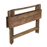 MACABANE Table Pliante 120x52cm Mahogagny - Esprit Brocante, 82x16x122