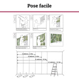 Scenolia Papier Peint Intissé Jardin et Patio Tropical 4 x 2,70m - Décoration Murale Effet Trompe l'Oeil - Revêtement Panoramique Tapisserie XXL - Pose Facile et Qualité HD