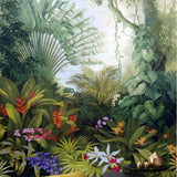 Wallpaper-YC Papier Peint intissé Décoration Murale Tableaux Muraux Tapisserie Photo Paysage de forêt Tropicale Humide, 366 × 254CM