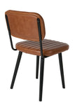 Felis Lifestyle 1100261 Jake Worn Chaise Faux Cuir Marron 58 x 46 x 81 cm