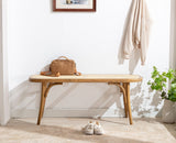 Wahson Bancs de Salle à Manger, Banc de Cuisine Bois Massif, Banc d'Entrée Style Vintage Banquette Restaurant pour Salle à Manger et Entrée, Bois Naturel