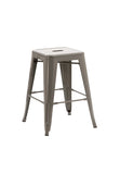 Duhome Tabouret de Bar métal au Design Industry Gris empilable sélection de Couleurs Chaise en Fer rétro