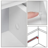 Yaheetech Table de Chevet en Bois Blanc Bout de Canapé Table d'Appoint avec 1 Tiroir et 1 Étagère 40 x 30 x 60 cm pour Entrée Chambre Salon