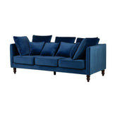 Beliani Canapé en Tissu Bleu Marine FENSTAD