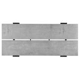 [en.CASA] Table de Manger Table de Salle à Manger Table de Cuisine Table de Bureau ﻿﻿﻿﻿﻿180cm x 80cm x 77cm MDF furniert et Acier revêtu par Poudre Effet béton