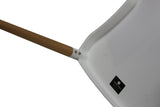 Decopresto 1 x Chaise Design Inspiration scandinave Pied Bois Naturel Siège Blanc DP-Wish-WH-1