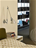 NIUYAO Lampe Applique Murale Bras-Long Réglable Eclairage Décorative-Argent