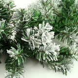 PandaHug 1.8m Guirlande Sapin de Noël Artificiel Neige Guirlande Rotin de Noël Décoration Porte Cheminée Arbre de Noël (1 pcs)