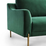 Mobilier-Deco Luna - Canapé 2 Places en Velours Vert