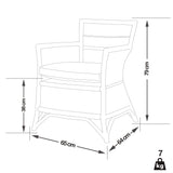 Fauteuil Eliot en rotin