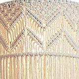 LOVIVER Abat-Jour en Macramé Naturel Suspendu Couvercle de Lumière Plafonniers Lustre MontageTtissé Boho pour Restaurant Salon Maison Café