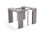 Soliving ATLAS Console 4 Allonges, Autre, Gris, 45 x 90 x 75 cm
