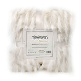 Nielsen Home Edit Couverture en Fausse Fourrure Blanc 150 x 200 cm