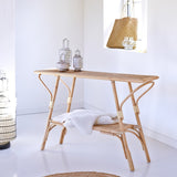 Tikamoon en rotin Table Console 125 cm