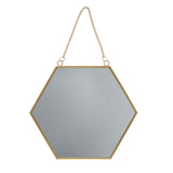 Sass & Belle Miroir Mural Hexagonal Doré