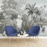 Papier Peint Personnalisé 3D Photo Papier Peint Image Style Européen Rétro Nostalgique Peint À La Main Rain Forest Murale Murale Pour Le Salon, 300 * 210Cm