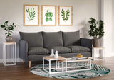 Happy Garden Canapé Droit Viktor 3 Places Gris