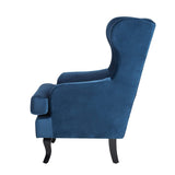 Fauteuil en Velours Bleu foncé Alta