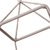 Outsunny Chaise Suspendue hamac de Voyage Respirant Portable dim. 80L x 50l x 150H m Coton Polyester Beige