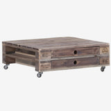 DerPalettenMöbelShop Meubles de Palette Malibu ais Table Basse en Bois européen certifié par Chaque pièce est Unique et fabriquée à la Main en Allemagne