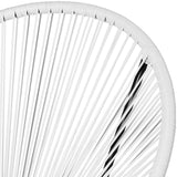 tectake 800729 2 Fauteuils Acapulco de Jardin de Salon Design rétro, pour Un Usage en intérieur et extérieur - Plusieurs Couleurs - (Blanc | no. 403303)