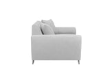 Kooko Home Canapé 3 Places, Tissu, Gris Clair, 204 x 90 x 73,5 cm