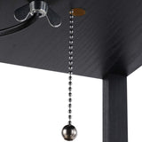Homcom Lampadaire étagère Lampe étagère 26L x 26l x 160H cm 3 étagères 4 Niveaux MDF Noir