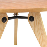 Vaukura Table de Salle à Manger Ø120 - Table Ronde en Bois