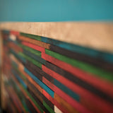 Native Home Lit Double 180 x 200 cm Sommier à Lattes sans Matelas avec Tête de Lit en Bois Massif Cadre de Lit Deux Places