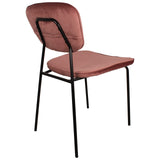 Nimara Lot de 2 Chaises de salle à manger en velours | Chaises de salle à manger et chaises de cuisine en tissu pour la table à manger